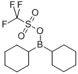双环己基(三氟甲烷磺酰氧基)硼烷,145412-54-0,结构式