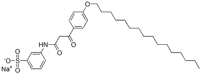 sodium 3-[[3-[4-(hexadecyloxy)phenyl]-1,3-dioxopropyl]amino]benzenesulphonate