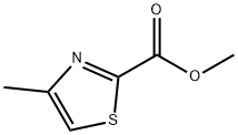 METHYL 4-METHYLTHIAZOLE-2-CARBOXYLATE 化学構造式