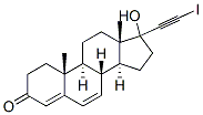 17-(2-iodoethynyl)androsta-4,6-dien-17-ol-3-one Structure