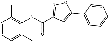 3-Isoxazolecarboxamide, N-(2,6-dimethylphenyl)-5-phenyl- Structure