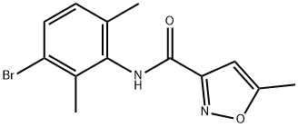 N-(3-bromo-2,6-dimethyl-phenyl)-5-methyl-oxazole-3-carboxamide 结构式