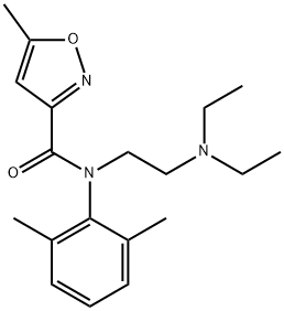 N-(2-diethylaminoethyl)-N-(2,6-dimethylphenyl)-5-methyl-oxazole-3-carb oxamide,145440-99-9,结构式