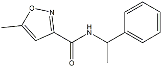 (+)-5-Methyl-N-(1-phenylethyl)-3-isoxazolecarboxamide,145441-02-7,结构式