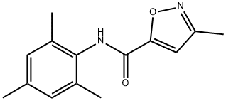 5-Isoxazolecarboxamide, 3-methyl-N-(2,4,6-trimethylphenyl)- Structure