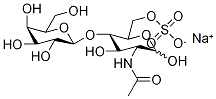 2-乙酰氨基-2-脱氧-4-O-(Β-D-吡喃半乳糖基)-6-磺基-D-吡喃葡萄糖钠盐,145447-78-5,结构式