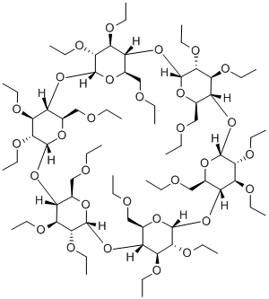 六(2,3,6-三-O-乙基)-ALPHA-环糊精,145454-97-3,结构式