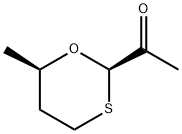 Ethanone, 1-(6-methyl-1,3-oxathian-2-yl)-, (2R-cis)- (9CI) 结构式