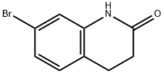7-ブロモ-3,4-ジヒドロキノリン-2(1H)-オン 化学構造式