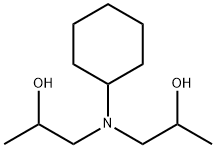 1,1'-(cyclohexylimino)bispropan-2-ol Structure