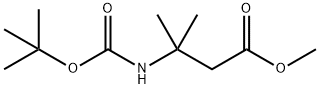 Methyl 3-(tert-butoxycarbonylaMino)-3-Methylbutanoate Struktur