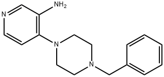 4-(4-ベンジル-1-ピペラジニル)-3-ピリジンアミン 化学構造式