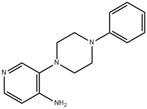 3-(4-Phenyl-1-piperazinyl)-4-pyridinamine,14549-63-4,结构式