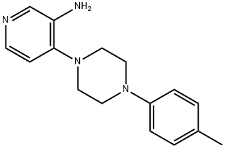 4-[4-(4-Methylphenyl)-1-piperazinyl]-3-pyridinamine Struktur