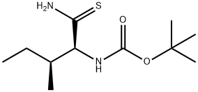 N-叔丁氧羰基-L-硫胺异亮氨酸 结构式