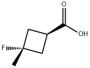 (1s,3s)-3-fluoro-3-methylcyclobutanecarboxylic acid|(1s,3s)-3-fluoro-3-methylcyclobutanecarboxylic acid