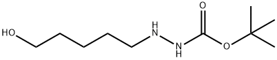 Hydrazinecarboxylic acid, 2-(5-hydroxypentyl)-, 1,1-dimethylethyl ester (9CI) 化学構造式