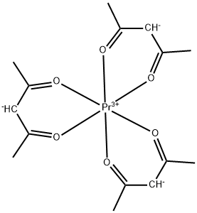 PRASEODYMIUM(III) ACETYLACETONATE HYDRATE Struktur