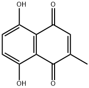 5,8-Dihydroxy-2-methyl-1,4-naphthoquinone Struktur