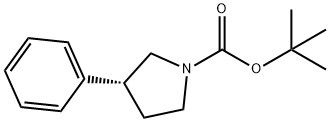 (R)-1-BOC-3-PHENYL-PYRROLIDINE
 Structure