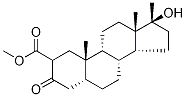 2-Carboxy Mestanolone Methyl Ester 化学構造式
