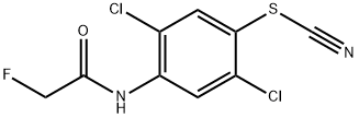 2,5-Dichloro-4-(2-fluoroacetylamino)phenyl thiocyanate Structure