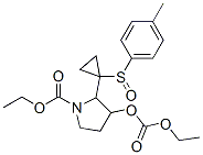 145568-18-9 ethyl 3-(ethoxycarbonyloxy)-2-(1-(4-tolylsulfinyl)cyclopropyl)-1-pyrrolidinecarboxylate