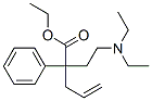 α-[2-(Diethylamino)ethyl]-α-(2-propenyl)benzeneacetic acid ethyl ester Structure