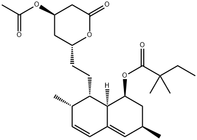 辛伐他汀杂质B(乙酰基辛伐他汀),145576-25-6,结构式