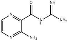 3-amino-2-pyrazinoylguanidine Struktur
