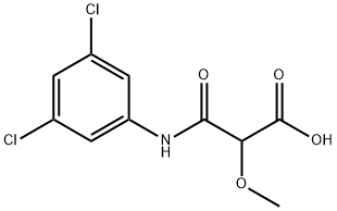 3-(3,5-dichloroanilino)-2-methoxy-3-oxopropanoic acid 化学構造式