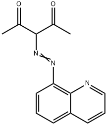 3-(8-Quinolylazo)-2,4-pentanedione Struktur