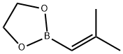 2-(2-Methyl-1-propenyl)-1,3,2-dioxaborolane 结构式