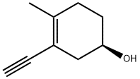 3-Cyclohexen-1-ol, 3-ethynyl-4-methyl-, (R)- (9CI),145681-98-7,结构式