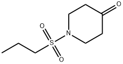 1-丙基磺酰基-4-哌啶基酮 结构式