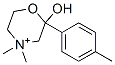 2-hydroxy-4,4-dimethyl-2-(4-tolyl)morpholinium Structure