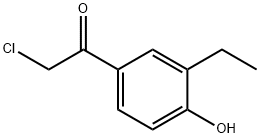 Ethanone, 2-chloro-1-(3-ethyl-4-hydroxyphenyl)- (9CI),145736-97-6,结构式