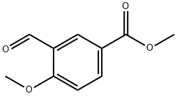 3-ホルミル-4-メトキシ安息香酸メチル 化学構造式