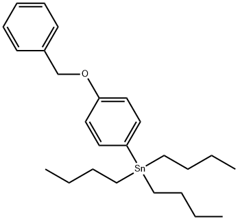 (4-Benzyloxyphenyl)tributylstannane Structure