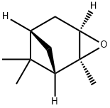 (1S,4α,6S)-2α,7,7-トリメチル-3-オキサトリシクロ[4.1.1.02,4]オクタン 化学構造式