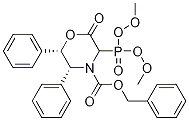 (5R,6S)-3-(二甲氧基磷酰基)-2-氧代-5,6-二苯基吗啉-4-羧酸苄酯 结构式