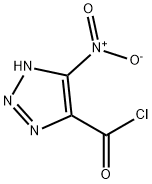 1H-1,2,3-Triazole-4-carbonyl chloride, 5-nitro- (9CI) Structure