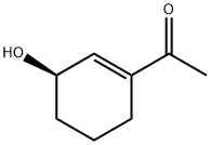 Ethanone, 1-(3-hydroxy-1-cyclohexen-1-yl)-, (R)- (9CI) 化学構造式
