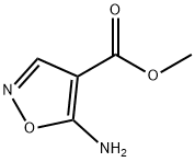 5-アミノイソオキサゾール-4-カルボン酸メチル 化学構造式