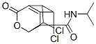 4,7-dichloro-N-isopropyl-10-oxo-9-oxatetracyclo(4.4.0.0.(2,5).0(3,8))decne-4-carboxamide,145816-17-7,结构式