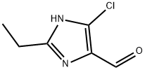 2-Ethyl-5-chloro-1H-imidazole-4-carbaldehyde 化学構造式