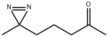 2-Pentanone, 5-(3-methyl-3H-diazirin-3-yl)- (9CI),145838-81-9,结构式