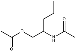 Acetamide,  N-[1-[(acetyloxy)methyl]butyl]- 化学構造式