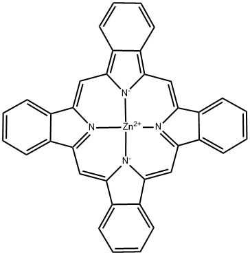 ZINC 29H 31H-TETRABENZO(B G L Q)PORPHINE Struktur