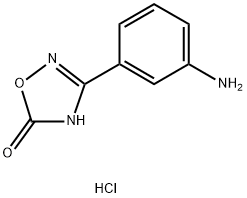 3-(3-氨基苯基)-1,2,4-噁二唑-5(4H)-酮盐酸,145878-51-9,结构式